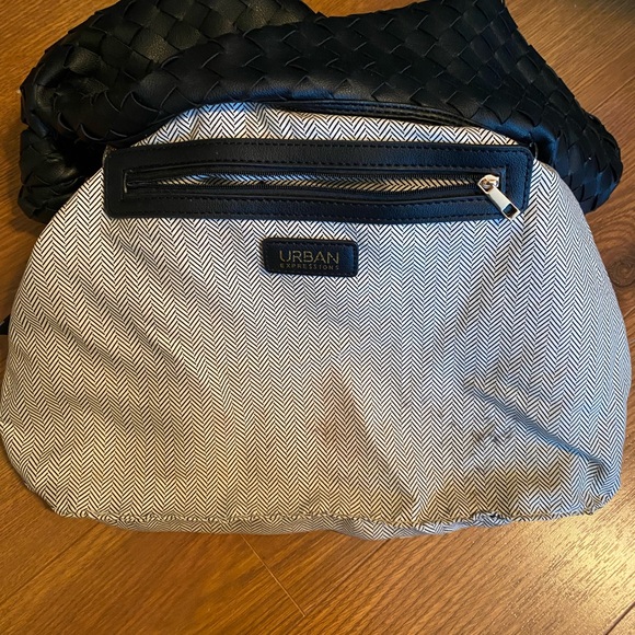 Black Woven “Vanessa” Hobo by Urban Expressions - Picture 9 of 10